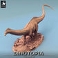 Produktfoto Tabletop 28mm Lord of the Print (LotP) 0: Fantasy Figur: Diplodocus Sauropod - Langhals-Dino, Urzeit-Koloss, Monsterfigur und Reittier (24_06_F2)