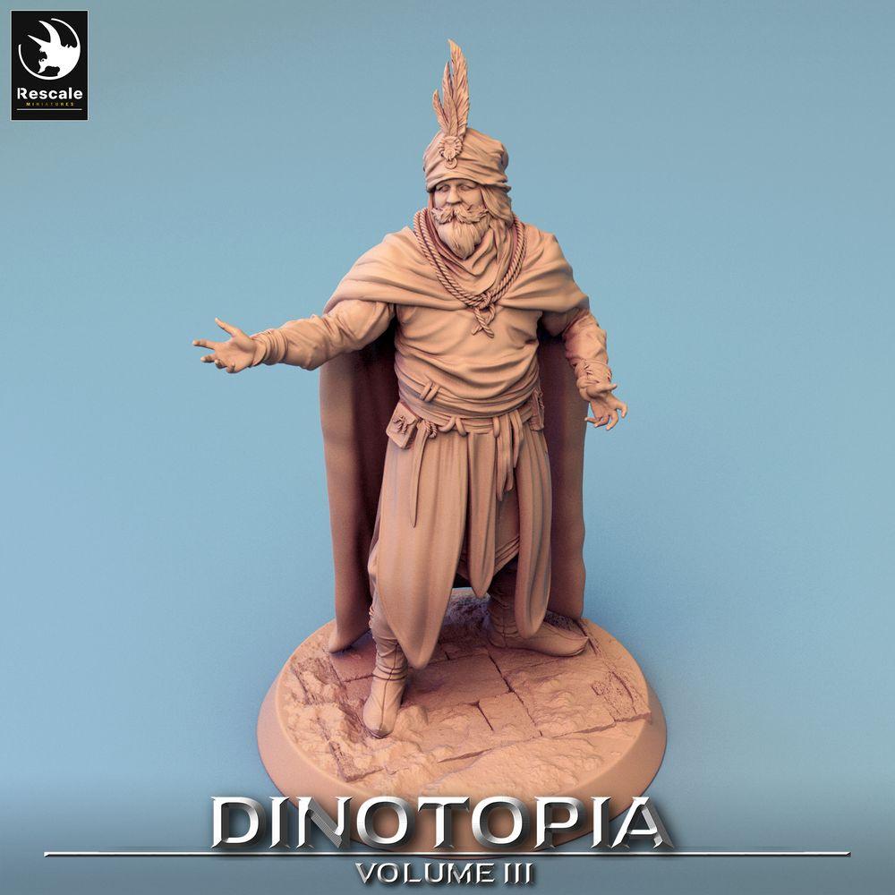Produktfoto Tabletop 28mm Lord of the Print (LotP) 0: Fantasy Figur: Händlerfürst und Wüsten-Emir, Orakel, Diplomat und Karawanenführer (24_06_E15)