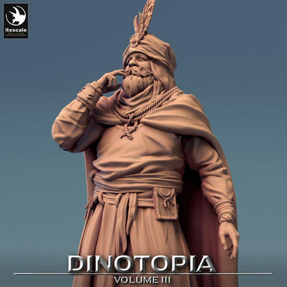 Photo du produit Tabletop 28mm Lord of the Print (LotP) 0 : Miniature Tabletop : Prince du désert et Seigneur nomade, Chef de caravane et Sultan - Desert Prince Nomad Lord (24_06_E22)