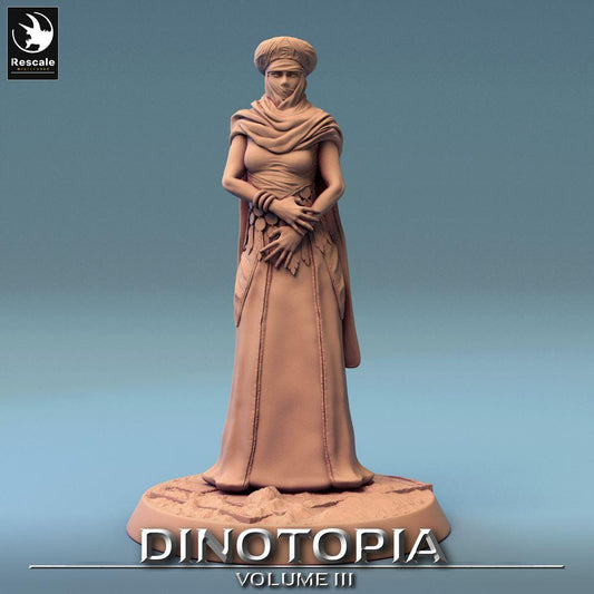 Photo de produit Tabletop 28mm Lord of the Print (LotP) 0 : Miniature Tabletop : Prêtresse du désert, voyante voilée, oracle, mystique (24_06_E24)