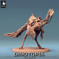 Photo du produit Tabletop 28mm Lord of the Print (LotP) 0 : Miniature Tabletop : Oviraptor monture Raptor - Dinosaure monture / Oiseau de terreur avec selle et bride (24_06_D6)