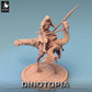 Image du produit Tabletop 28mm Lord of the Print (LotP) 0 : Figurine fantastique : Cavalier nomade sur Oviraptor, cavalier rapace avec lance (24_06_D8)