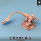 Photo de produit Tabletop 28mm Lord of the Print (LotP) 0 : Miniature Tabletop : Pyroraptor, raptor à plumes, bête de chasse préhistorique (24_06_B3)