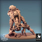 Photo de produit Tabletop 28mm Lord of the Print (LotP) 0 : Miniature Tabletop : Mech Walker Sci‑Fi avec mécaniciens Tech‑Kult - Équipe de maintenance de Warwalker, Récupérateur, Marqueur d'objectif, Diorama (24_03_B1)