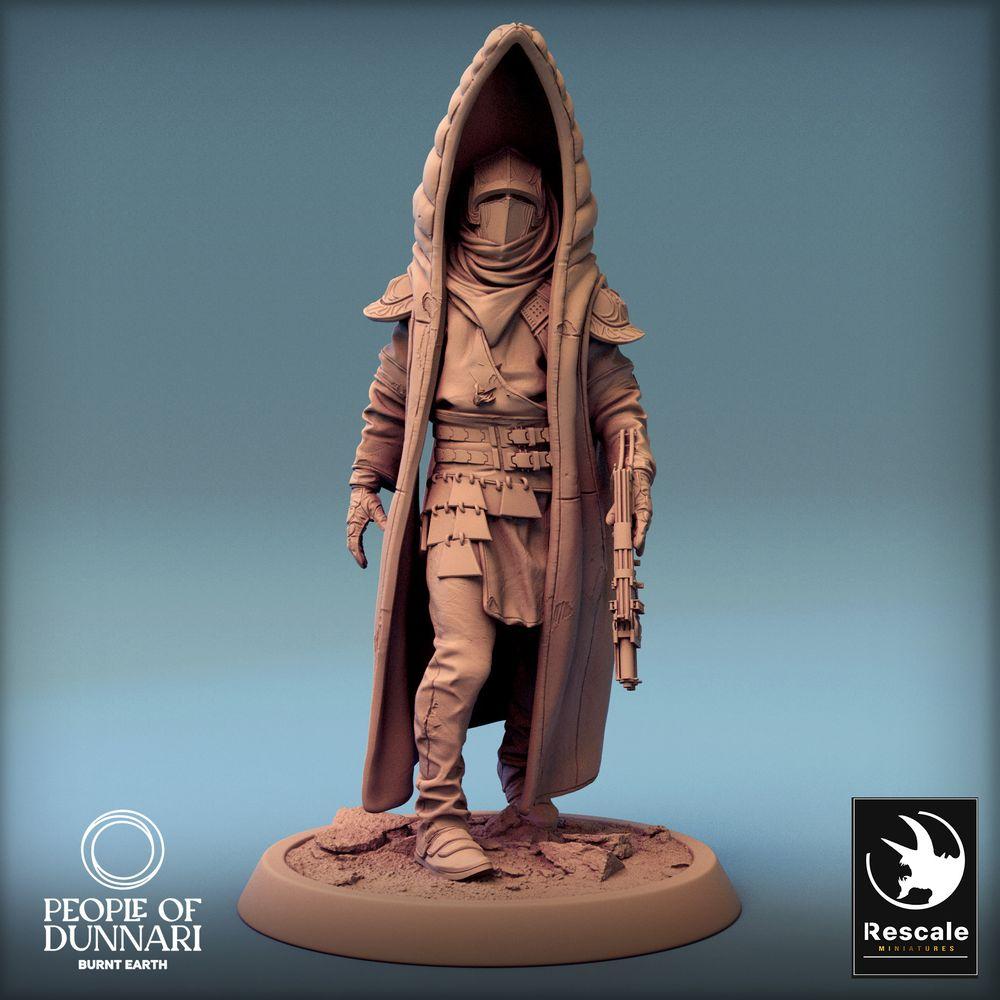 Image du produit Tabletop 28mm Lord of the Print (LotP) 0 : Figurine Sci‑Fi : Sandstorm Walker, Nomade des Déserts, Chasseur de Primes avec Carabine Énergétique (24_03_E3)