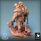 Photo de produit Tabletop 28mm Lord of the Print (LotP) 0 : Miniature Tabletop : Ogre à deux têtes / Ettin, Gardien enchaîné, Guerrier géant barbare, Boss ennemi (24_03_I1)