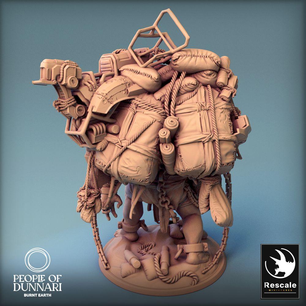 Photo du produit Tabletop 28mm Lord of the Print (LotP) 0 : Miniature Tabletop : Ogres à deux têtes Ettin - Géant de pack, collectionneur de déchets post-apocalyptiques avec armes à chaîne (24_03_I2)
