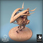 Photo de produit Tabletop 28mm Lord of the Print (LotP) 0 : Miniature Tabletop : Cavalier du désert sur bête de course avec lance, cavalier des bêtes, éclaireur nomade, éclaireur (24_03_A1)
