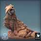 Photo de produit Tabletop 28mm Lord of the Print (LotP) 0 : Miniature Tabletop : Chasseur de dragons sur crâne de wyvern, combattant à la lance et dompteur de bêtes, diorama de boss monster (24_03_K2)