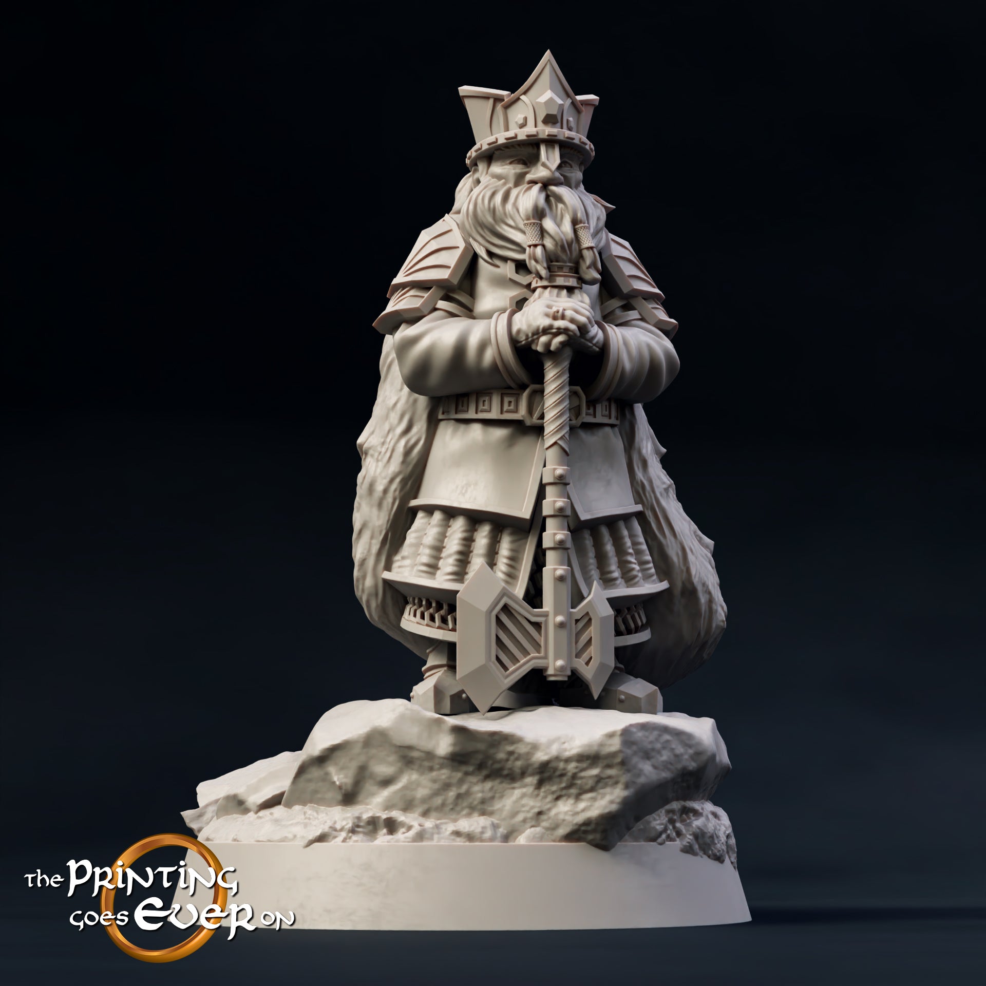 Produktfoto Tabletop 28mm The Printing Goes Ever On (TPGEO)  0: Zwergen König - Uralter Herrscher des Zwergenreichs