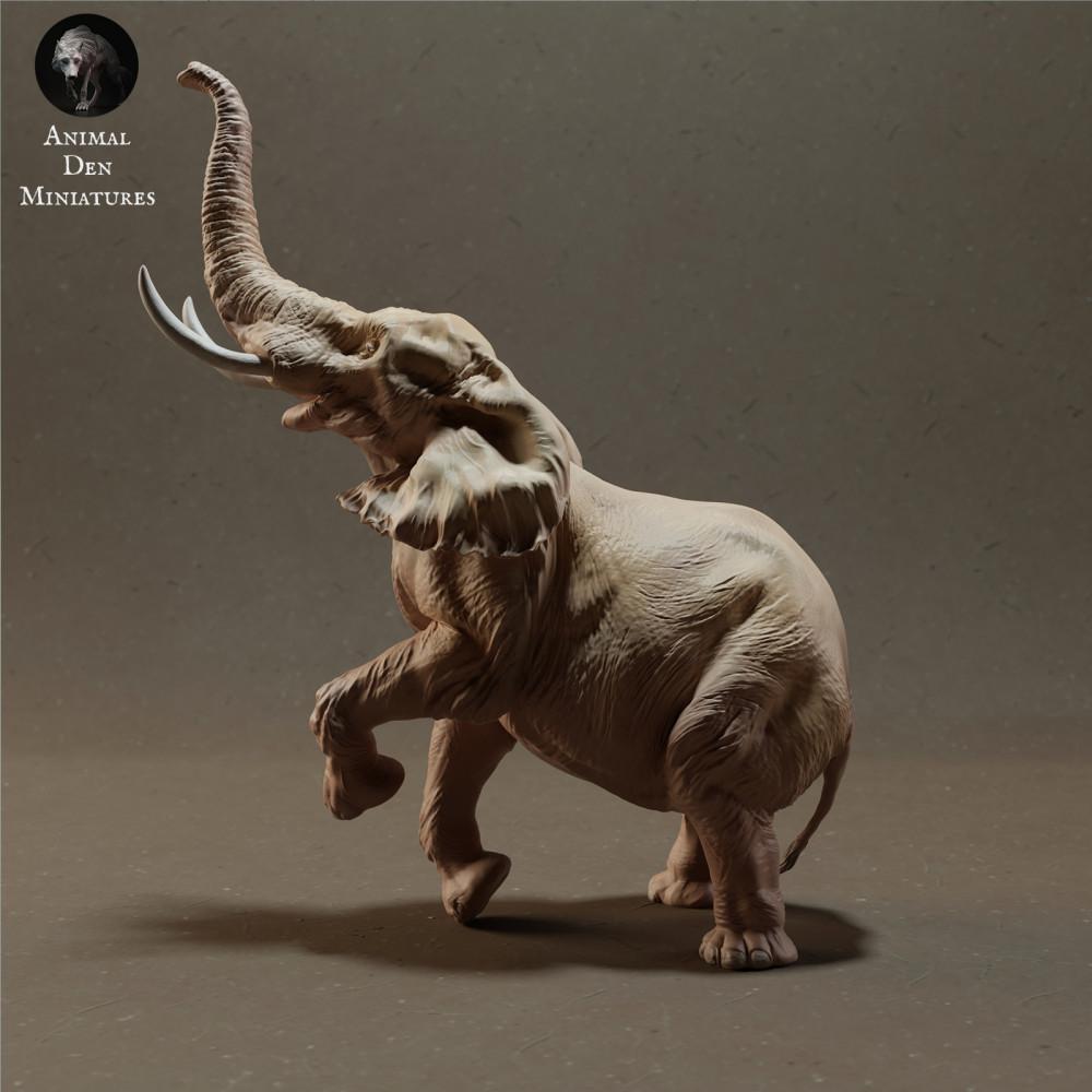 Produktfoto 0: Wildtier Tierfigur: Afrikanischer Savannenelefantenbulle - stehend (23_02_03)