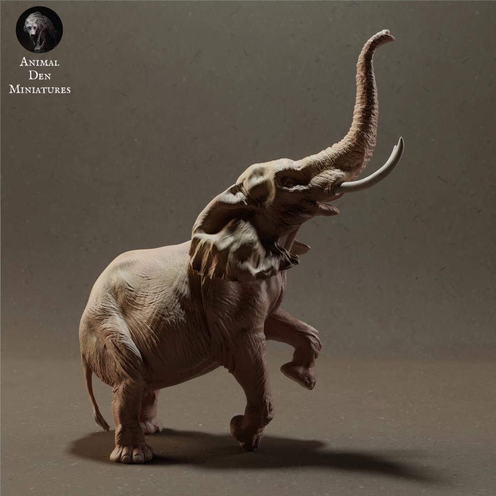 Produktfoto 2: Wildtier Tierfigur: Afrikanischer Savannenelefantenbulle - stehend (23_02_03)