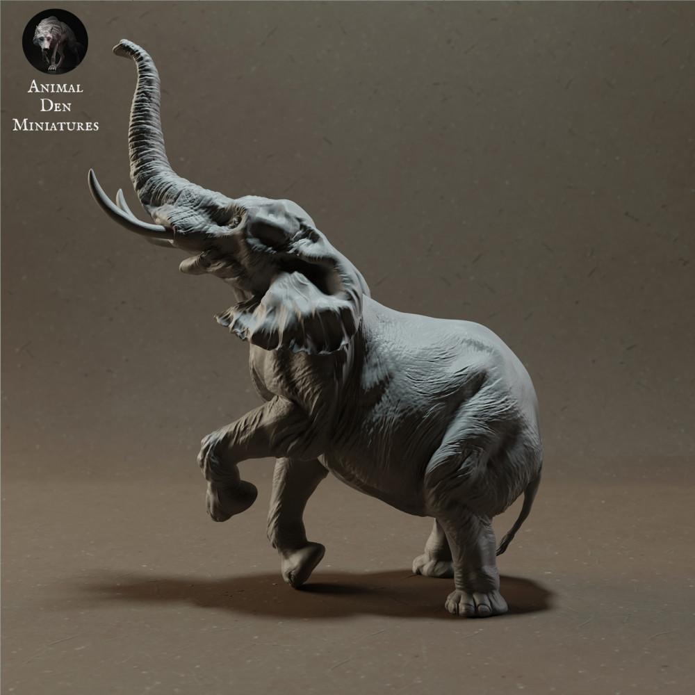 Produktfoto 4: Wildtier Tierfigur: Afrikanischer Savannenelefantenbulle - stehend (23_02_03)