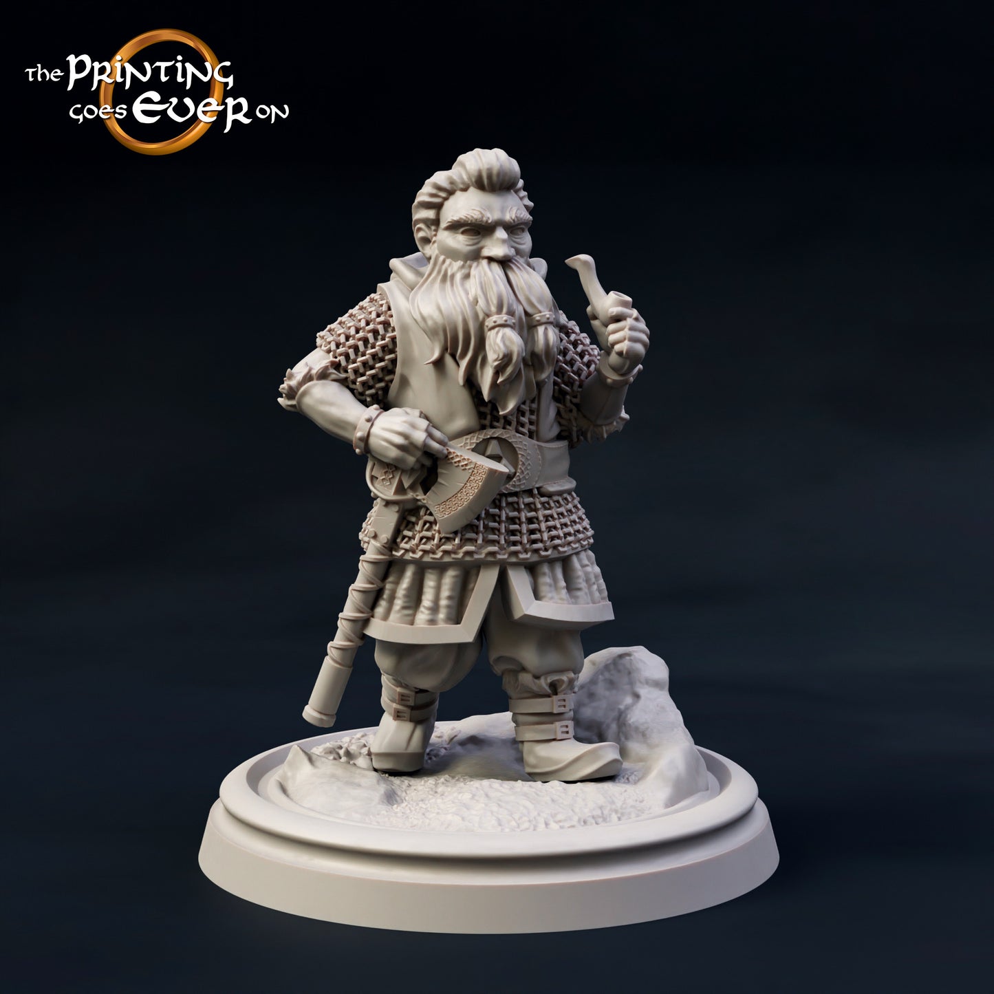 Photo de produit Tabletop 28mm The Printing Goes Ever On (TPGEO) 0: 9 héros en pose de marche : compagnons humains, elfes, nains et hobbits - Voyageurs