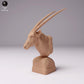 Photo du produit figurine animale Animal Den Miniatures 0 : Figurine d’animal sauvage : oryx - buste (24_07_11)