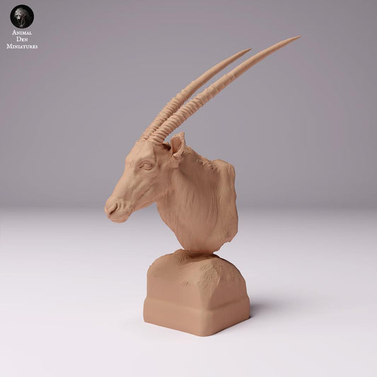 Photo du produit figurine animale Animal Den Miniatures 0 : Figurine d’animal sauvage : oryx - buste (24_07_11)