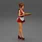 Diorama modélisme photo produit 0 : Miniature diorama : Femme de chambre avec un plateau plein de cupcakes, figurine debout (Ref Nr. A48)