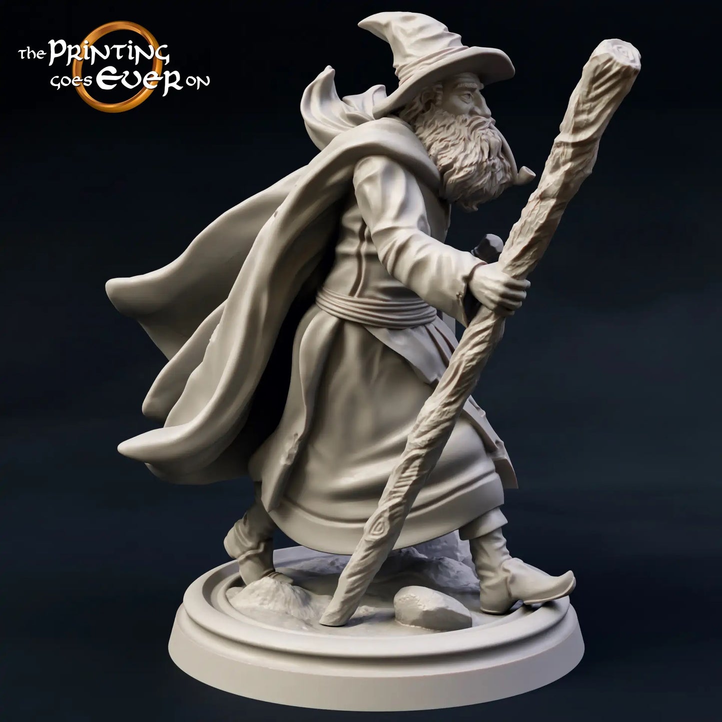 Photo de produit Tabletop 28mm The Printing Goes Ever On (TPGEO) 0: 9 héros en pose de marche : compagnons humains, elfes, nains et hobbits - Voyageurs
