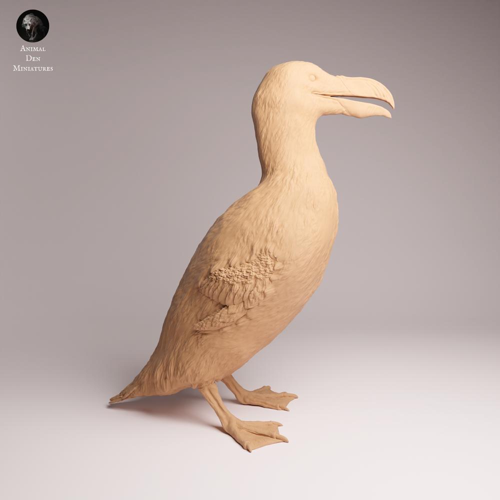 Photo du produit Tabletop 28mm Lord of the Print (LotP) 0 : figurine animalière d’oiseau : Grand Pingouin - debout (26_04_03)