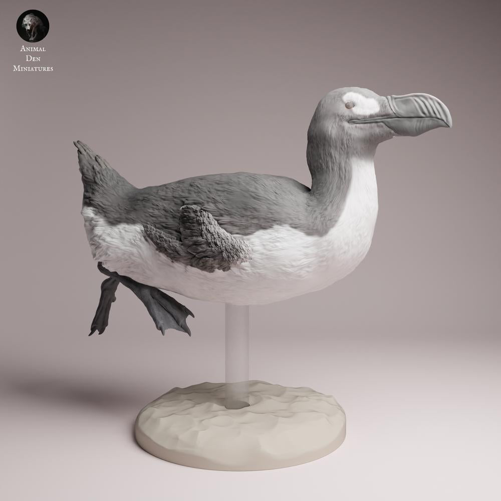 Photo du produit Tabletop 28mm Lord of the Print (LotP) 3 : figurine animale d’oiseau marin : Grand Pingouin - nageant (26_04_04)