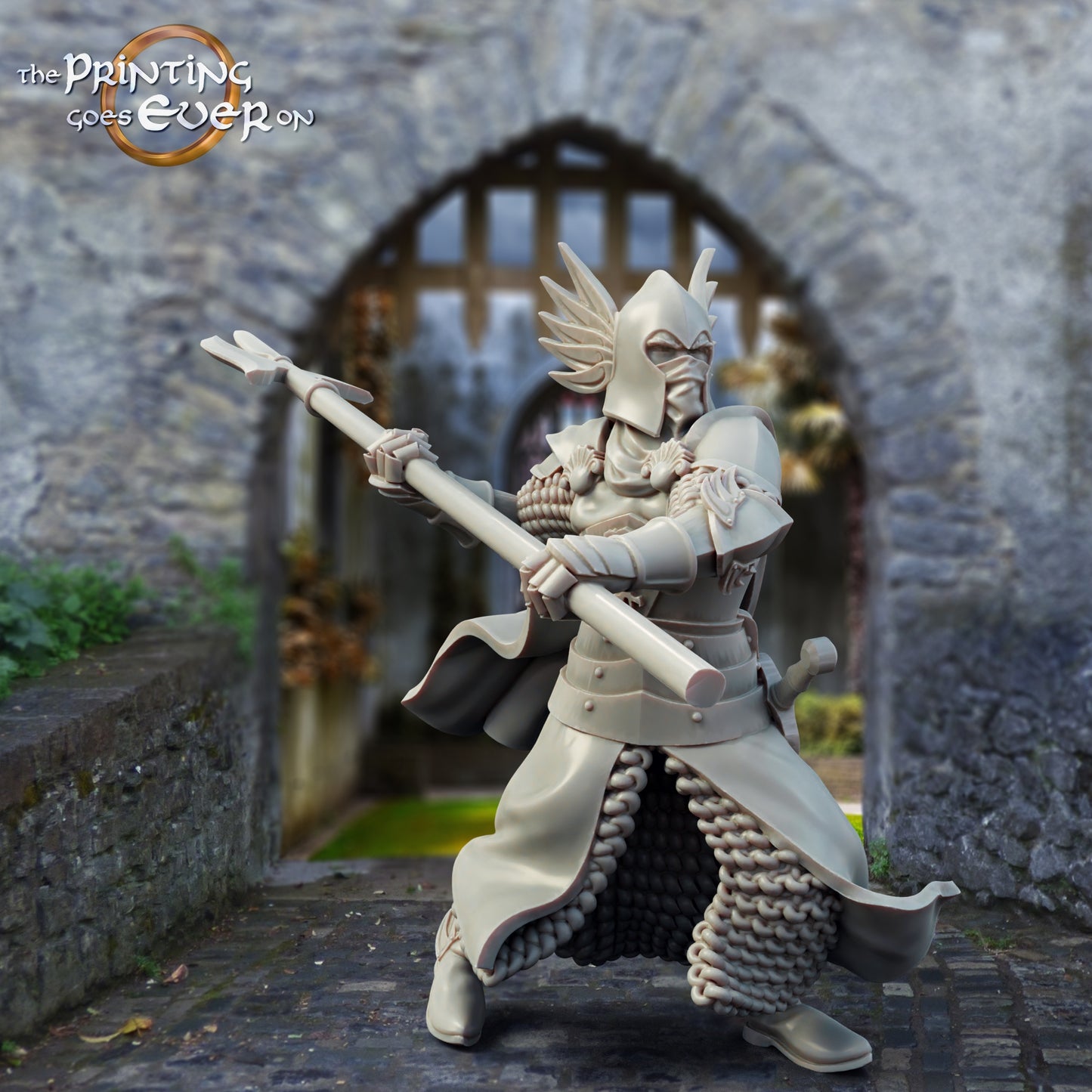Produktfoto mittelalterliche historische Figur 75mm Scale The Printing Goes Ever On (TPGEO)  0: Mittelalterliche Ritter Figuren Burgwache C Krieger von Gonthan
