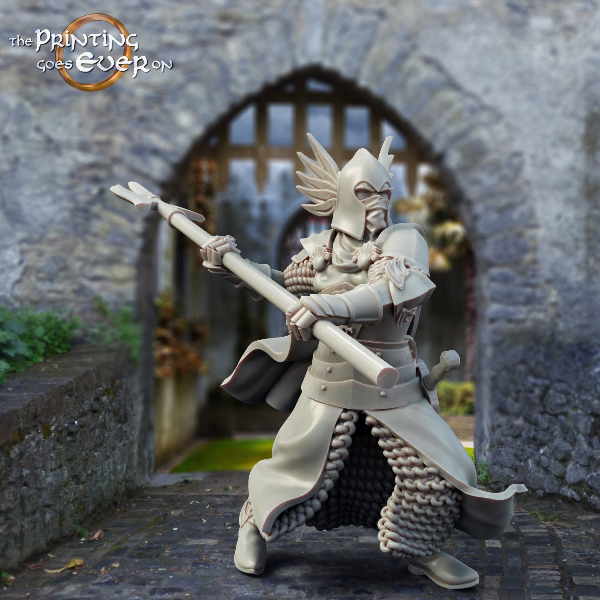 Produktfoto mittelalterliche historische Figur 75mm Scale The Printing Goes Ever On (TPGEO)  0: Mittelalterliche Ritter Figuren Burgwache C Krieger von Gonthan