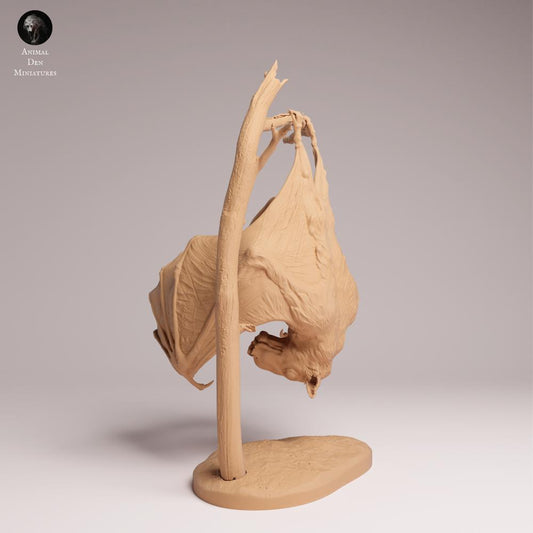 Photo de produit Tabletop 28mm Lord of the Print (LotP) 0 : Figurine d'animal sauvage : Chauve-souris à tête de marteau - en vol (25_12_01)