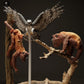 Photo produit figurine animale Animal Den Miniatures 3 : figurine animale de jungle : Harpie - chasse des singes hurleurs roux (23_06_08)