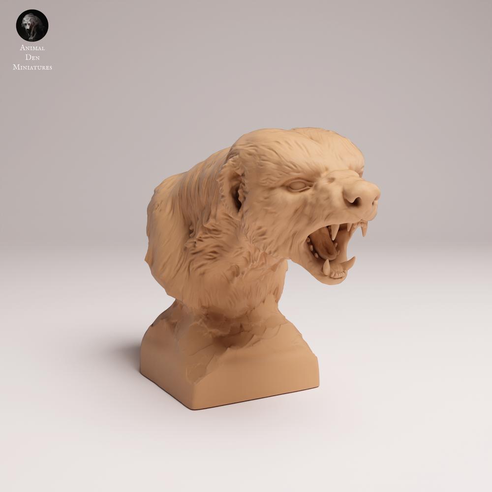 Photo produit figurine animale Animal Den Miniatures 1 : animal sauvage : ratel - buste (25_08_15)
