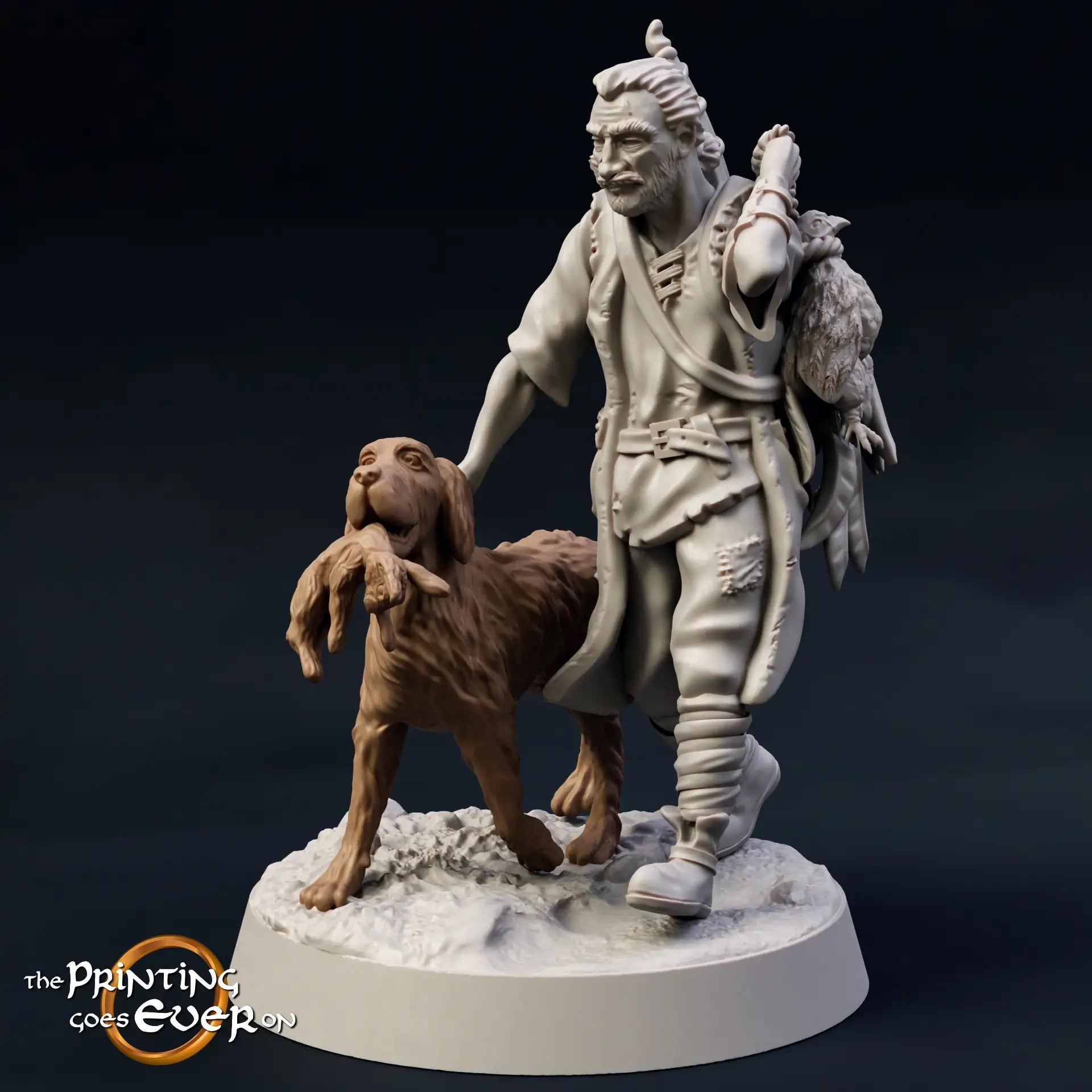 Photo de produit Tabletop 28mm The Printing Goes Ever On (TPGEO) 0 : Habitants médiévaux et clients de taverne : aubergiste, garde, chasseur, fermier, servante, invité, voyageur