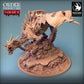 Photo de produit Tabletop 28mm Lord of the Print (LotP) 0 : Miniature Tabletop : Dragon mort-vivant sur base de ruines, Bonewyrm Dragon, Monstre Boss - Immortalis Dragon Guard (24_02_D2)