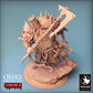 Image du produit Tabletop 28mm Lord of the Print (LotP) 0 : Figurine fantastique : Ogre-chef de guerre / Berserker barbare avec hallebarde - Attaque d'Eradicus (24_02_F1)