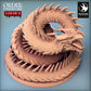Photo de produit Tabletop 28mm Lord of the Print (LotP) 0 : Miniature Tabletop : Dragon serpent Lindwurm, Boss Wyrm, serpent géant enroulé (24_02_E1)