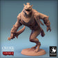 Photo de produit Tabletop 28mm Lord of the Print (LotP) 0 : Miniature Tabletop : Barbare loup-garou avec sabre courbé - Guerrier des bêtes, homme-s chacal/hyène voleur, mercenaire, skirmisher, Barbare loup-garou (24_02_C5)