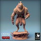 Photo de produit Tabletop 28mm Lord of the Print (LotP) 0 : Miniature Tabletop : Loup-Garou-Bête, Guerrier des Bêtes et Chef Barbare, Boss de Skirmish, Ennemi de Donjon (24_02_C6)