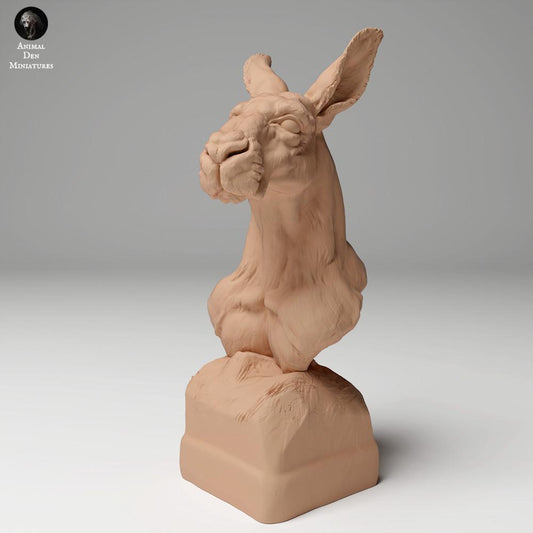 Photo de produit figurine animale Animal Den Miniatures 0 : Figurine d’animal sauvage : kangourou roux - buste (24_05_02)