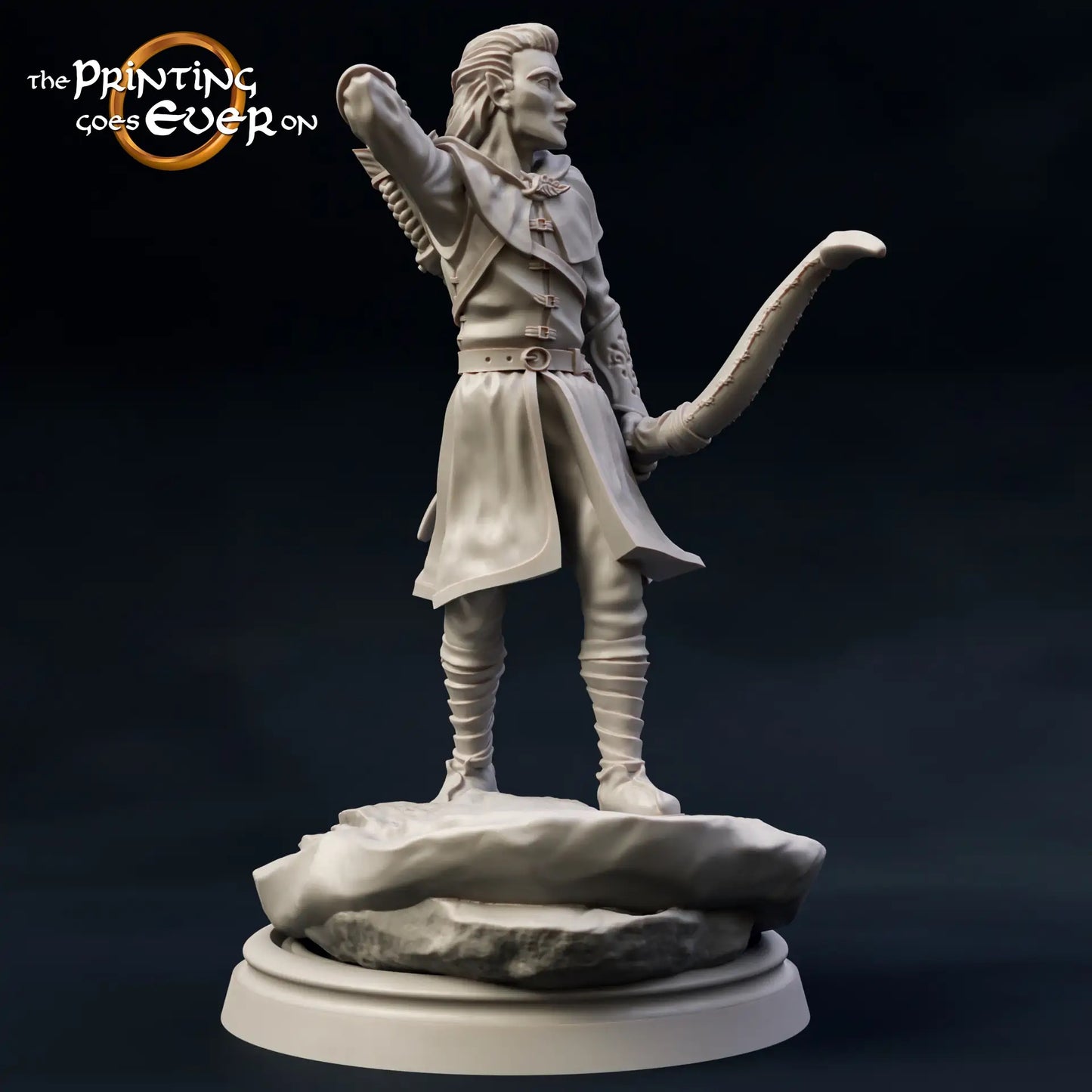 Photo de produit Tabletop 28mm The Printing Goes Ever On (TPGEO) 0: 9 héros en pose de marche : compagnons humains, elfes, nains et hobbits - Voyageurs