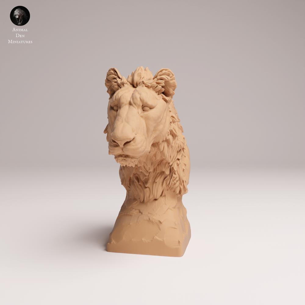 Photo produit figurine animale Animal Den Miniatures 1 : animal sauvage : lion adolescent - buste (25_08_14)