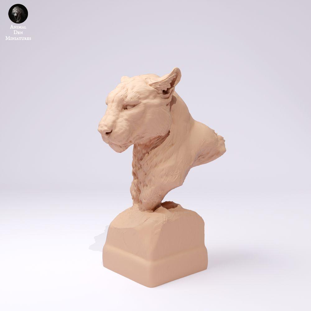 Photo produit 1 : figurine animale sauvage : Puma - buste (25_01_10)