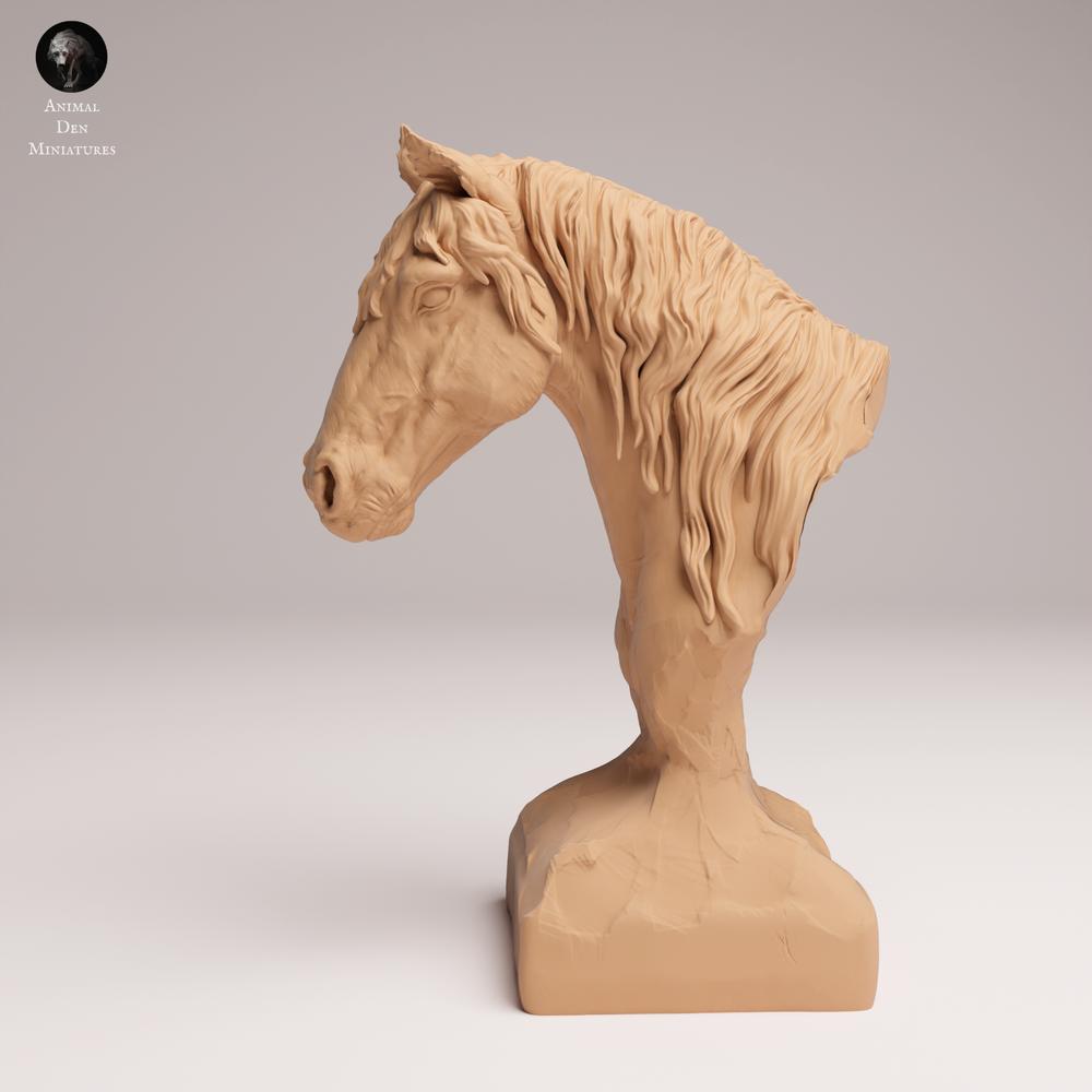 Photo produit 2 : figurine animale cheval : Mustang - buste (25_09_01)