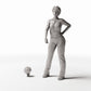 MyPortal Studios set 11, model 444: à côté d’une figurine humaine à l’échelle 1:35
