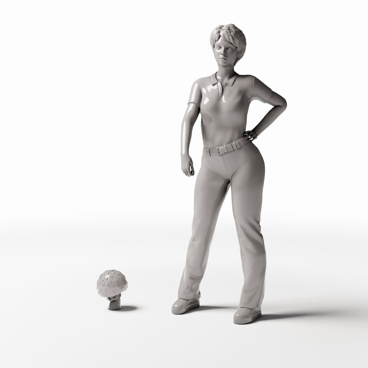 MyPortal Studios set 11, model 444: à côté d’une figurine humaine à l’échelle 1:35