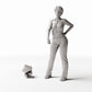 MyPortal Studios set 11, model 448: à côté d’une figurine humaine à l’échelle 1:35