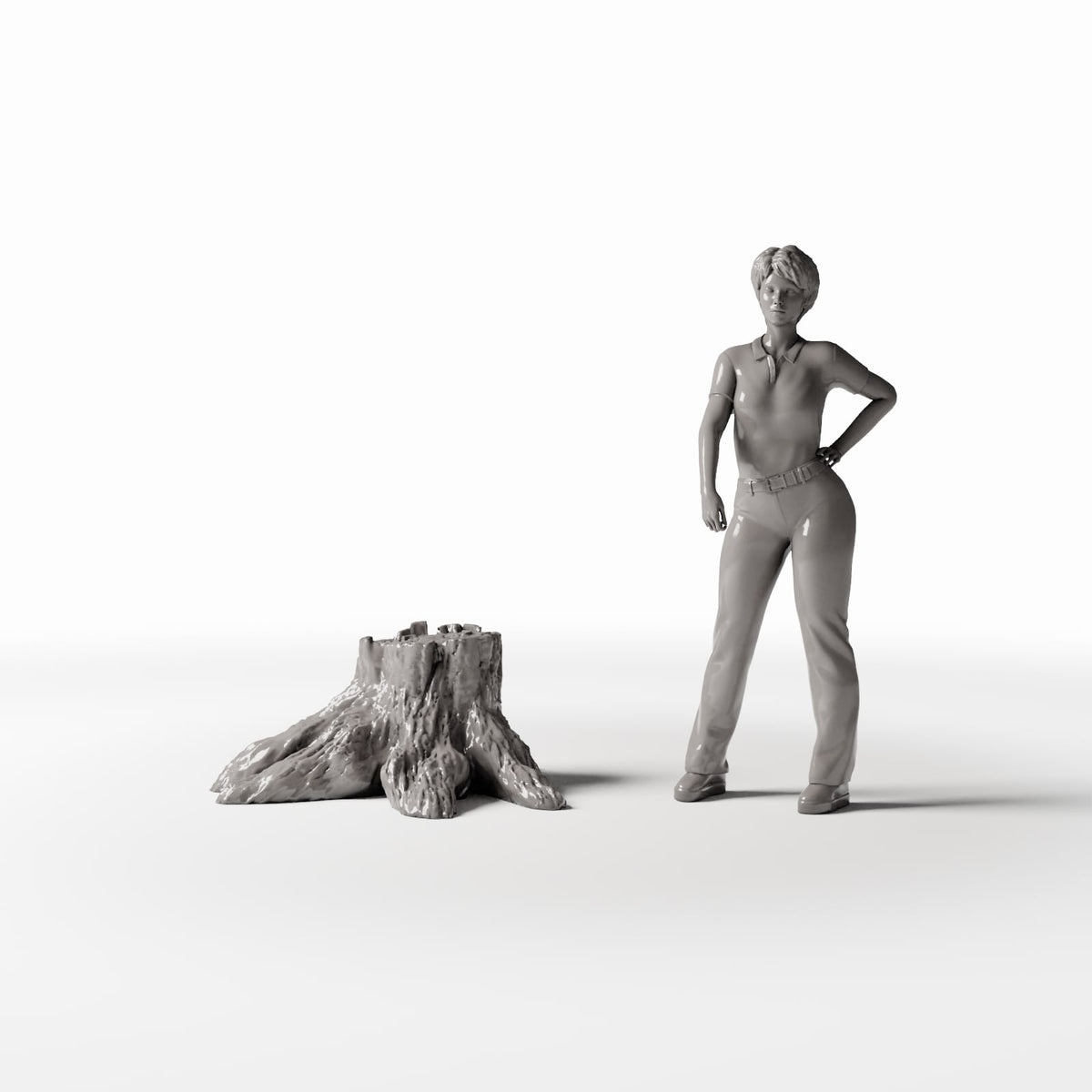 MyPortal Studios set 13, model 1556: à côté d’une figurine humaine à l’échelle 1:35