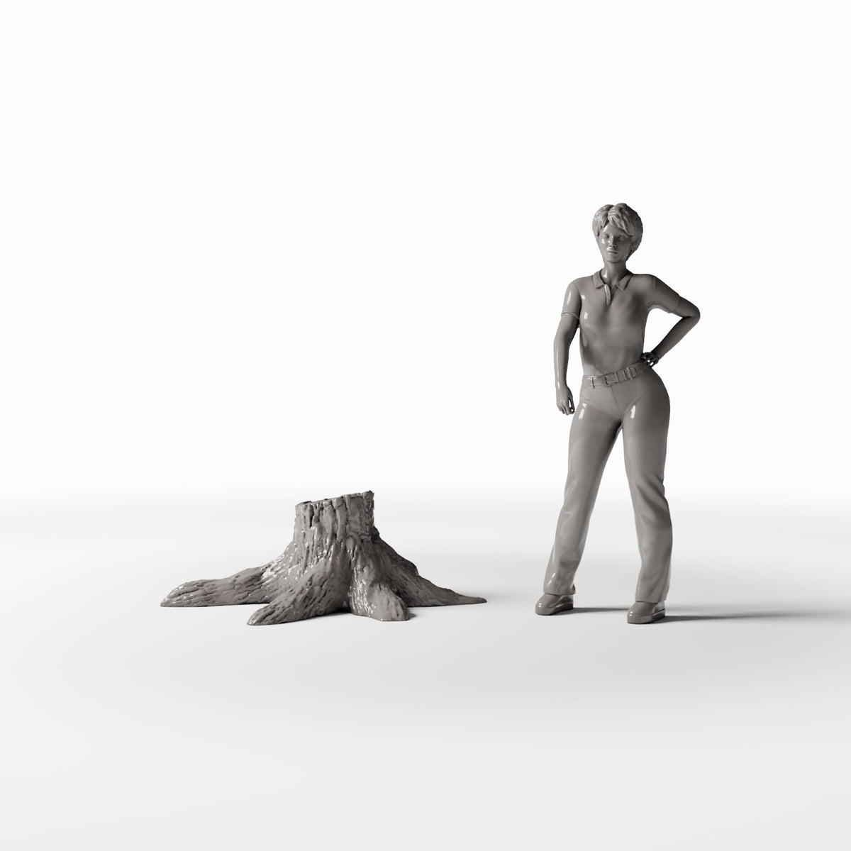 MyPortal Studios set 13, model 1557: à côté d’une figurine humaine à l’échelle 1:35