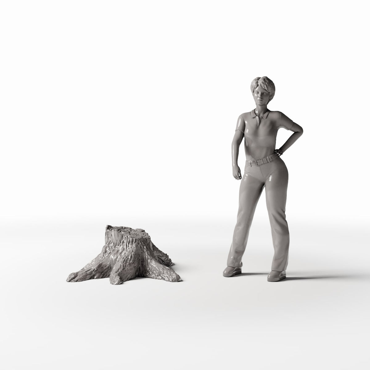 MyPortal Studios set 13, model 1558: à côté d’une figurine humaine à l’échelle 1:35