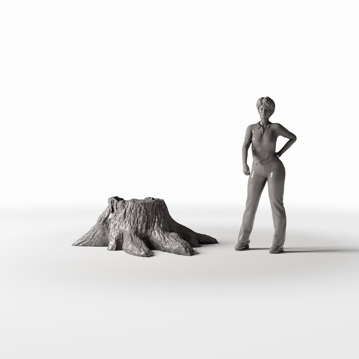 MyPortal Studios set 13, model 1559: à côté d’une figurine humaine à l’échelle 1:35