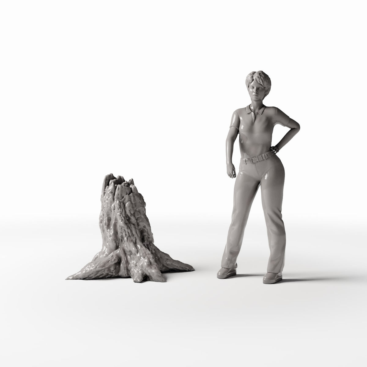 MyPortal Studios set 13, model 1560: à côté d’une figurine humaine à l’échelle 1:35