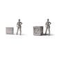 MyPortal Studios set 24, model 1518: à côté d’une figurine humaine à l’échelle 1:35
