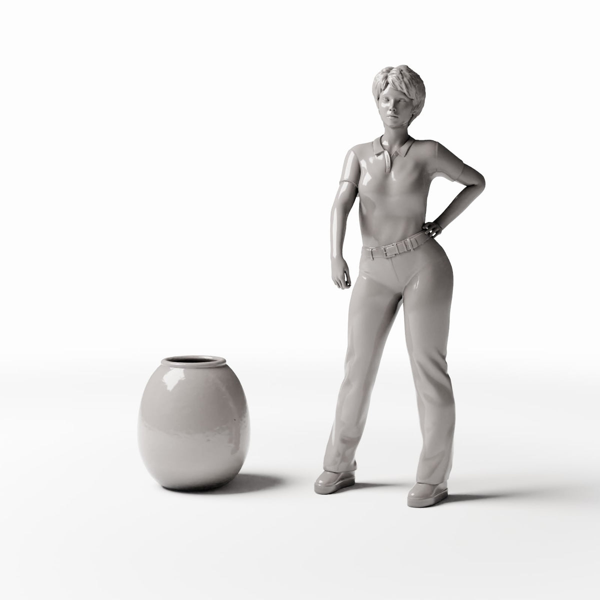 MyPortal Studios set 26, model 1358: à côté d’une figurine humaine à l’échelle 1:35